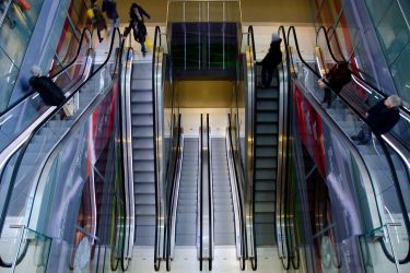 escalator, people, urban, shopping, retail, airport, mall, blue shopping, blue shop, escalator, escalator, escalator, escalator, retail, retail, retail, retail, retail, mall, mall